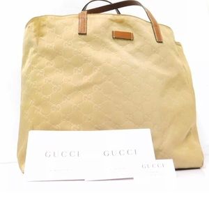 AUTHENTIC Gucci Monogram Nylon Tote Bag
